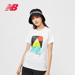 new balance NB女款潮流趣味图案休闲圆领短袖T恤WT01575