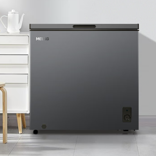 PLUS会员：美菱 BC/BD-201DTCX 冰柜 201L 典雅灰