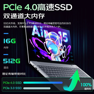 Lenovo 联想 小新Air15 2021款 15.6英寸笔记本电脑（i5-1235U、16GB、512GB SSD）