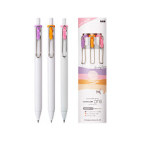 uni 三菱铅笔 uni-ball one系列 UMN-S-05 按动中性笔 城市流行色限定 周日傍晚 0.5mm 3支装