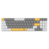 REDRAGON 红龙 K608 78键 有线机械键盘 矮青轴 白灰黄