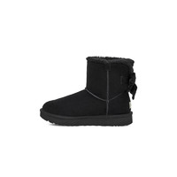 UGG Bailey Bow Novelty系列 女士短筒雪地靴 1138172 黑色 39