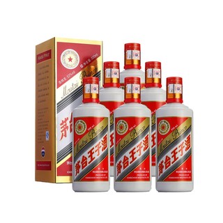 MOUTAI 茅台 王子酒 53度 酱香型高度白酒礼盒礼品酒 500ml*6 整箱装