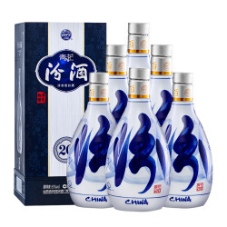 汾酒 青花20 53%vol 清香型白酒 500ml*6瓶 整箱装