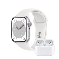 Apple 苹果 Watch Series 8 2022款 新品智能手表蜂窝版+Airpods pro一代耳机组合套装