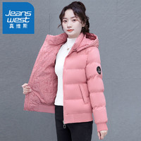 JEANSWEST 真维斯 双面穿棉袄加厚外套女冬季新款羽绒棉服冬天衣服宽松棉衣女