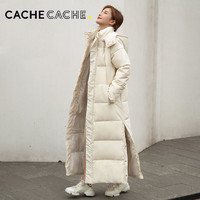 CACHE CACHE 冬季棉衣女韩版宽松中长款加厚过膝冬季羽绒棉服外套
