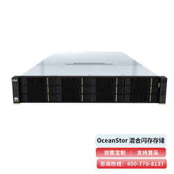 HUAWEI 华为 OceanStor 5210 V5存储/SAN+NAS磁盘阵列(2U/双控/64GB缓存/8*GE+4*10GE/12*10T NL SAS硬盘)12盘位