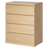 IKEA 宜家 MALM 马尔姆 简约四斗柜