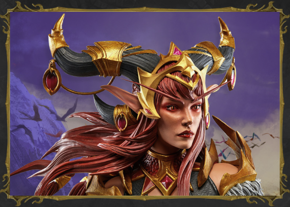 blizzard暴雪魔兽世界红龙女王阿莱克丝塔萨典藏限定雕像