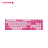 樱桃（CHERRY）KC200办公机械键盘 有线键盘 G80-3950游戏键盘 108键全键无冲 PBT双色键帽 粉色拼色 茶轴