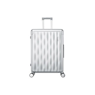 Samsonite 新秀丽 拉杆箱 简约波纹行李箱前开口旅行箱登机箱TT9*25004银色20英寸