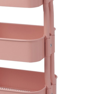 IKEA 宜家 RASHULT拉舍 IKEA00005405 厨房置物手推车 3层 38*28*65cm 粉红色