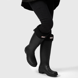 HUNTER BOOTS 女士高筒雨靴 黑色