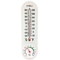 YORK 约克 干湿温度计室内外温湿表家用挂式温湿度计畜牧养殖用家用寒暑表