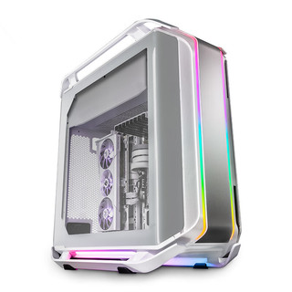 酷冷至尊 CoolerMaster )COSMOS C700M白色全塔式电脑机箱(支持420水冷/单侧双曲面钢化玻璃/机体内外ARGB)