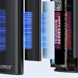 ORICO 奥睿科 NVMe移动硬盘盒 USB 3.2 Type-C PWM2-G2 黑色