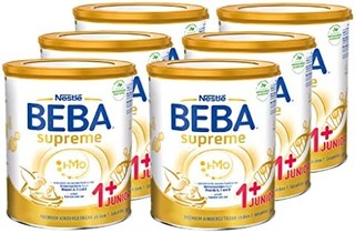 Nestlé 雀巢 BEBA贝巴 Supreme至尊版 1+/2段幼儿奶粉800g*6罐装