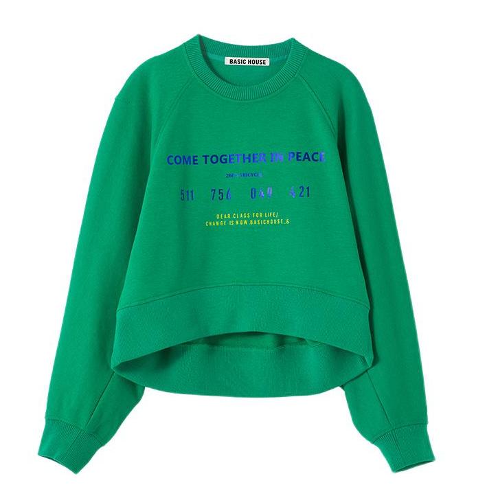 BASIC HOUSE 百家好 女士圆领卫衣 HVTS121D