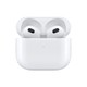 有券的上、百亿补贴：Apple 苹果 AirPods (第三代) 无线蓝牙耳机  配闪电充电盒