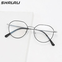 shalali 钛架多边近视眼镜框+万新1.60多屏防蓝光镜片（0-600度）