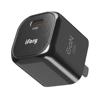 ifory 安福瑞 氮化镓苹果PD充电头套装  MFi数据线+33WGan