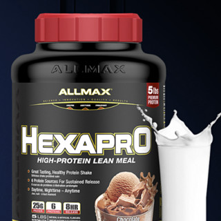 ALLMAX HexaPro 六重矩阵缓释增肌蛋白粉 巧克力味 5磅