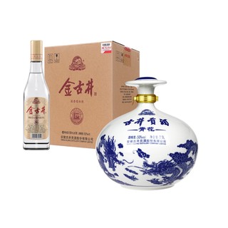 古井贡酒 青花大坛+古井酒金古井浓香型白酒2.5L