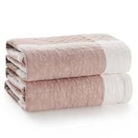 GRACE 洁丽雅 绅士格子 纯棉枕巾