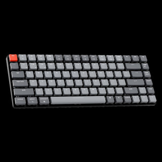 Keychron K3蓝牙无线矮轴超薄机械键盘背光 小84键有线双模兼容Mac系统 外接iPad平板 K3-A1白光版-铝盖红轴
