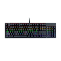 irok 艾石头 铁系列 FE 104 有线机械键盘 104键 茶轴 幻彩版 黑色