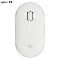 logitech 罗技 Pebble 鹅卵石轻薄型静音鼠标 时尚鼠标 米白色