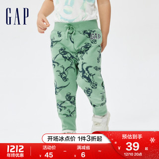 Gap 盖璞 男幼童LOGO印花卫裤752192 冬季新款童装字母运动束脚长裤