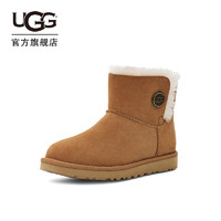 UGG 2022秋冬女士经典靴按扣款迷你短筒休闲平底雪地靴 1127352