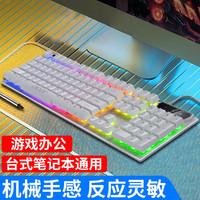 acer 宏碁 机械手感键盘有线家用办公打字专用台式电脑笔记本电竞游戏防溅水