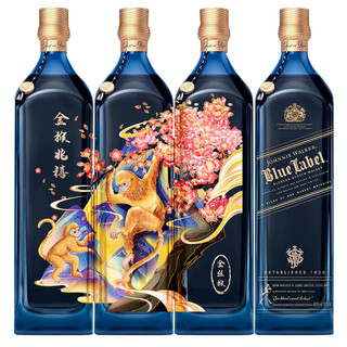 JOHNNIE WALKER 尊尼获加 珍稀动物金丝猴版 蓝牌 调和 苏格兰威士忌 40%vol 500ml