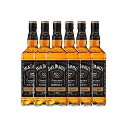 JACK DANIEL‘S 杰克丹尼 经典保税装 50%vol 美国田纳西州调和型威士忌 六瓶装 1000ml*6+凑单品