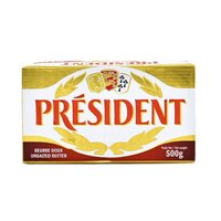 88VIP：PRÉSIDENT 总统 乳酸发酵黄油块 500g，单价48.93