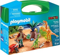 playmobil 摩比世界 Dino 探险家玩具手提箱套装