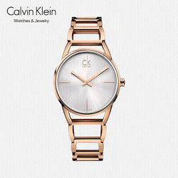 Calvin Klein 卡尔文·克莱 CK凯文克莱（Calvin Klein）Stately 典雅系列 时分针玫瑰金钢带石英腕表女表 K3G23626（表盘:33.5MM）