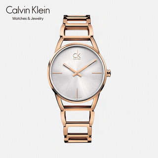Calvin Klein CK凯文克莱（Calvin Klein）Stately 典雅系列 时分针玫瑰金钢带石英腕表女表 K3G23626（表盘:33.5MM）
