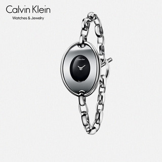 Calvin Klein CK凯文克莱（Calvin Klein）Distinctive 灵动系列  黑色表盘石英女表 K3H23121（表盘:28.7*39.5MM）