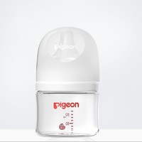 88VIP：Pigeon 贝亲 婴儿宽口径玻璃奶瓶 80ml+SS号奶嘴