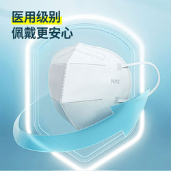 蜜博士 N95级医用防护口罩 90只 白色 独立包装
