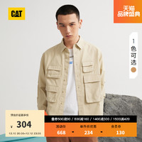 CAT 卡特彼勒 卡特2022秋季新款男士户外休闲纯棉衬衫长袖宽松衬衣商场同款