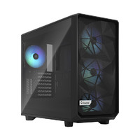 Fractal Design Meshify 2 RGB（M2 RGB）黑色（满配RGB风扇/短身高效/支持360水冷）