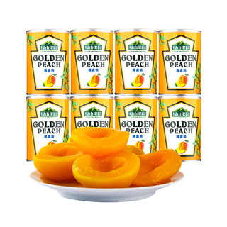 Green Jebel Orchard 绿山果园 黄桃罐头425g*8罐即食新鲜水果罐头儿童零食特产方便速食