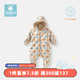 aqpa 婴儿羽绒连体衣冬季加厚白鸭绒保暖衣服幼童宝宝(适合-10～0度) 灰底苹果 100cm