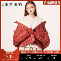 JUCY JUDY 冬季新款短款棉服女宽松连帽保暖加厚外套女JTJP720C