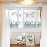 浪漫满屋 玻璃贴纸磨砂玻璃贴膜装饰客厅